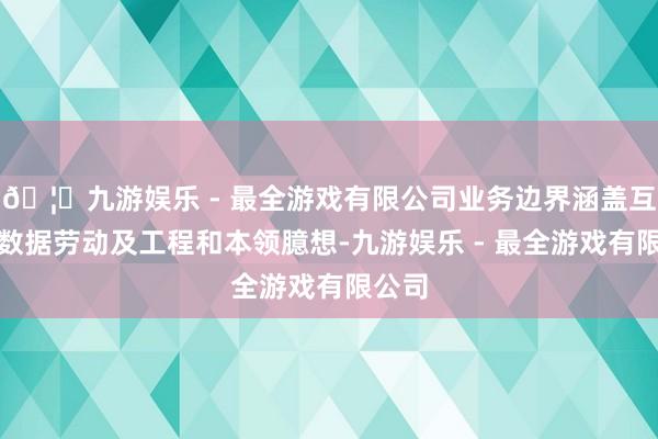 🦄九游娱乐 - 最全游戏有限公司业务边界涵盖互联网数据劳动及